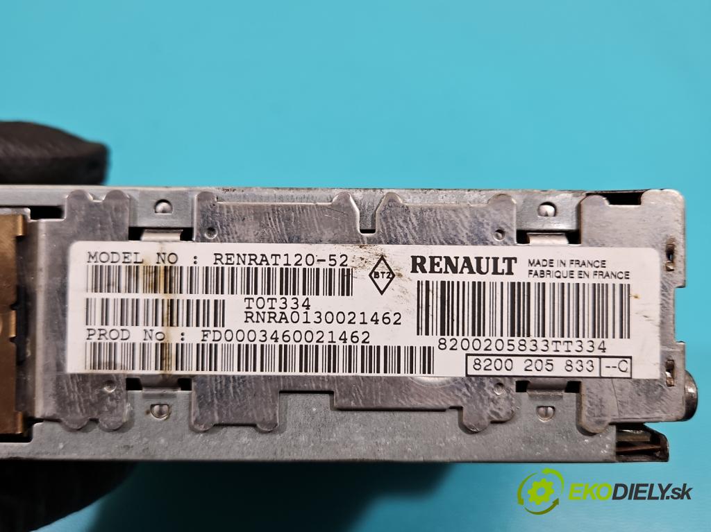 Renault Espace IV 2003-2014 2.0 T 163 HP manual 120 kW 1998 cm3 5- Radio originál 8200205833