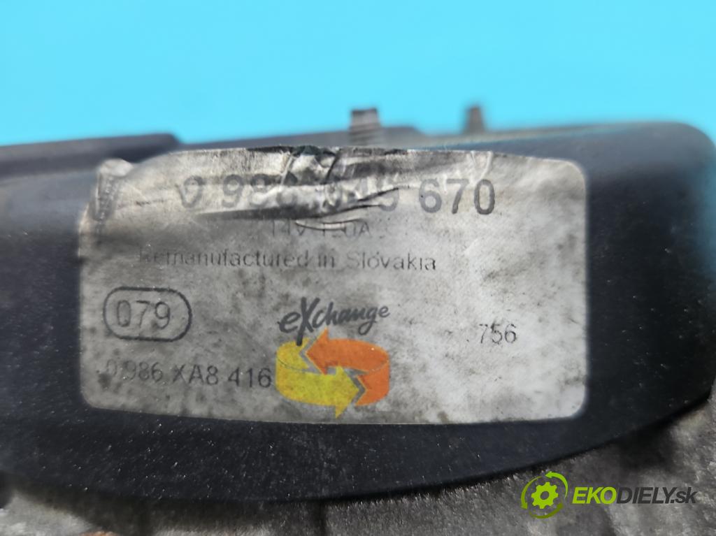 Ford Focus Mk2 2004-2011 2.0 16V 145 HP manual 107 kW 1999 cm3 5- Alternator  (Alternátor)