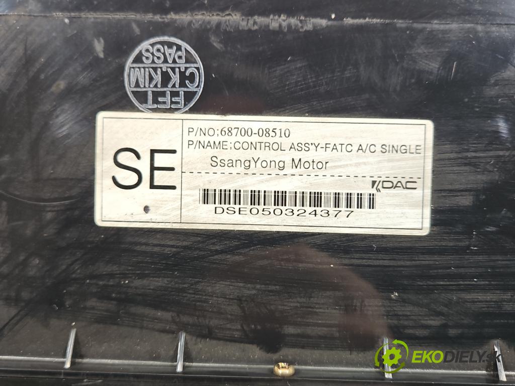 Ssangyong Rexton I 2001-2017 2.7 XDI 165 HP automatic 121 kW 2696 cm3 5- panel kúrenia 68700-08510