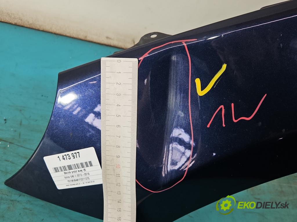 Volvo V40 II 2012-2019 1.6 D2 114 hp manual 84 kW 1560 cm3 5- blatnik přední levý  (Levý přední blatník)