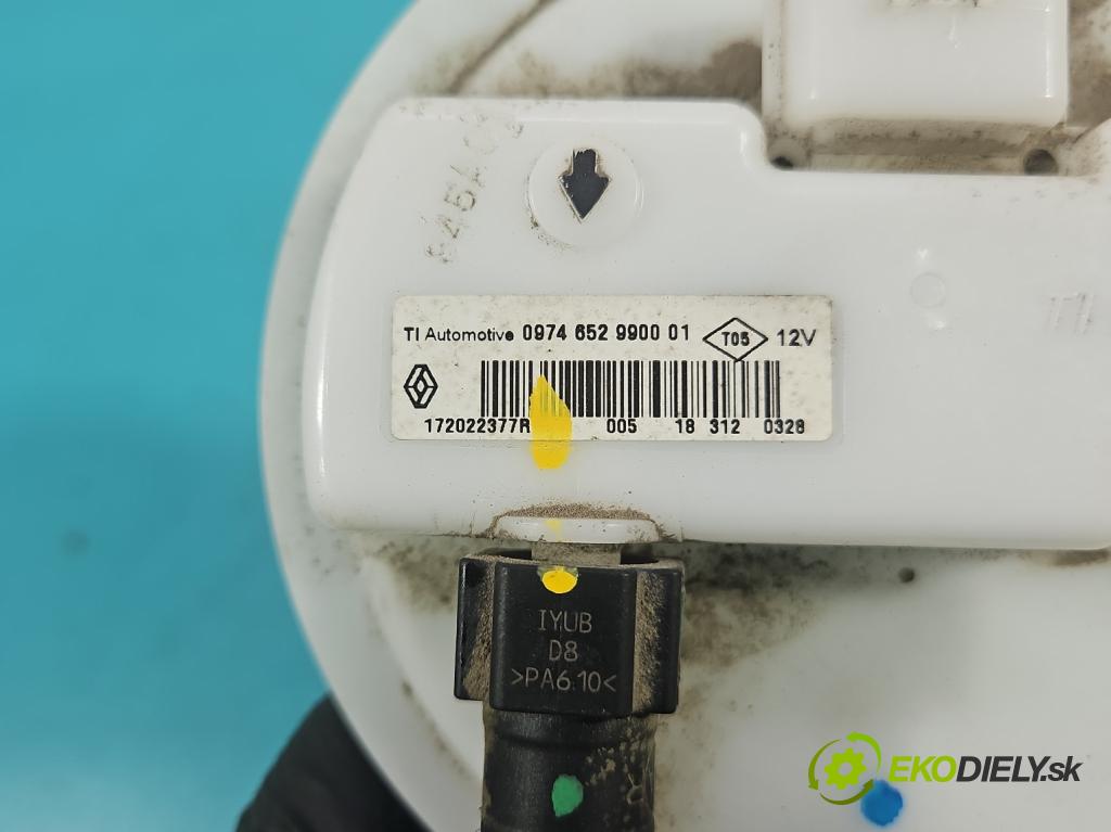 Dacia Sandero II 2012-2020 1.0 12V 73 hp manual 54 kW 999 cm3 5- čerpadlo paliva 172022377R