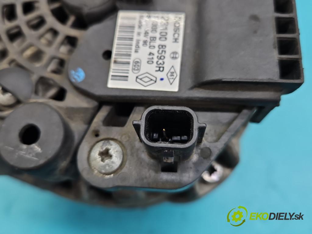 Renault Captur I 2013-2019 0.9 Tce 90 HP manual 66 kW 898 cm3 5- Alternator 231008593R (Alternátor)