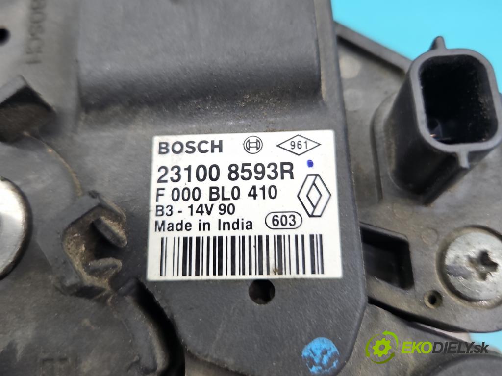 Renault Captur I 2013-2019 0.9 Tce 90 HP manual 66 kW 898 cm3 5- Alternator 231008593R (Alternátor)