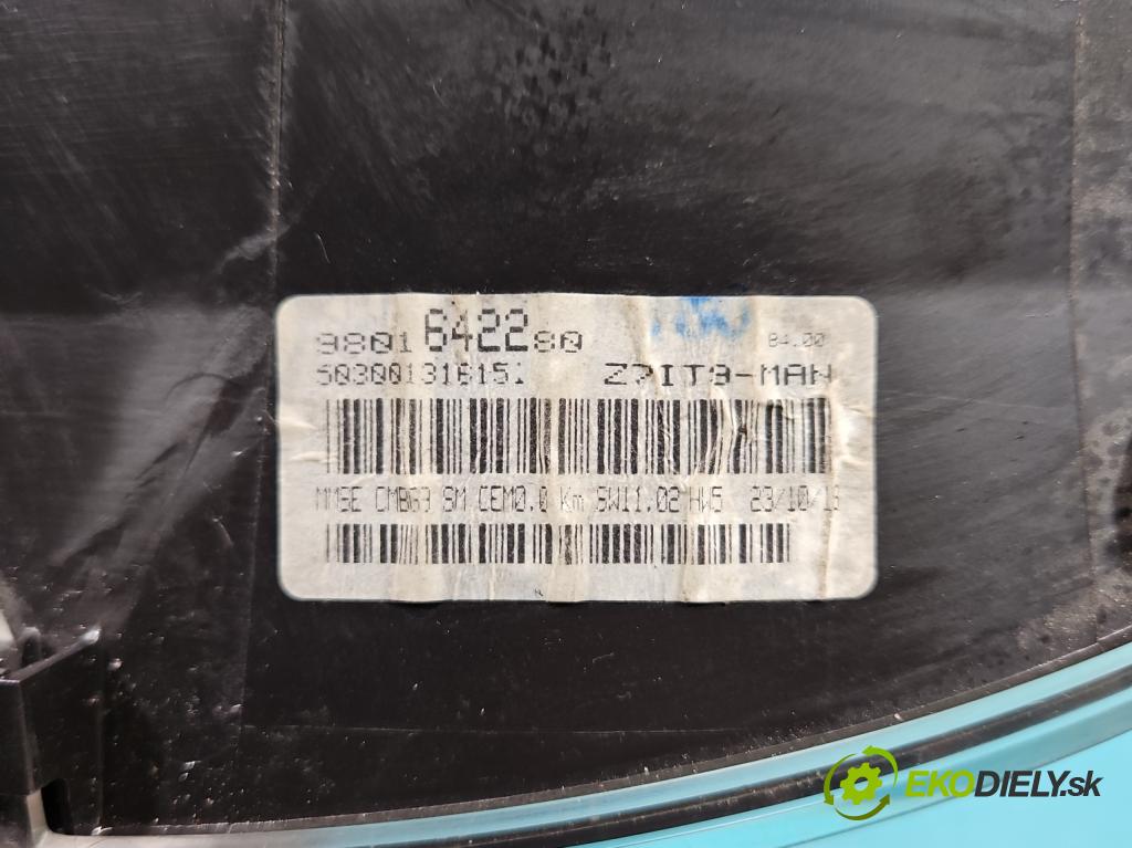 Toyota Proace I 2013-2016 2.0d 128 hp manual 94 kW 1997 cm3 5- Přístrojová deska 9801642280 (Přístrojové desky, displeje)