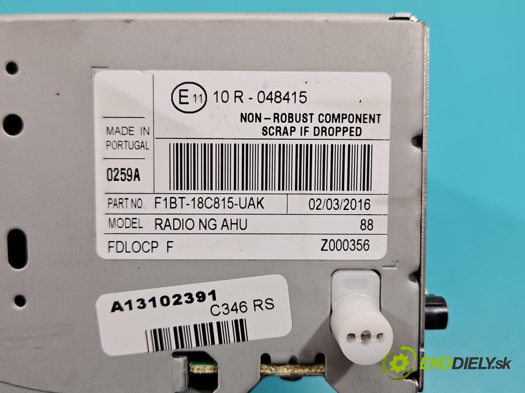 Ford Focus Mk3 2010-2018 1.5 tdci 120 HP manual 88 kW 1499 cm3 5- Radio originál F1BT-18C815-UAK