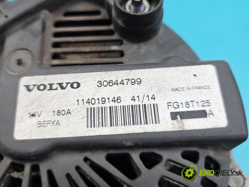 Volvo V40 II 2012-2019 1.6 D2 114 HP manual 84 kW 1560 cm3 5- Alternator 30644799 (Alternátor)