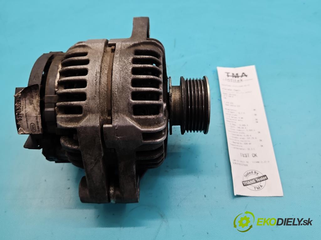 Opel Astra III 2004-2014 1.9 cdti 101 HP manual 74 kW 1910 cm3 5- Alternator 93169028 (Alternátor)