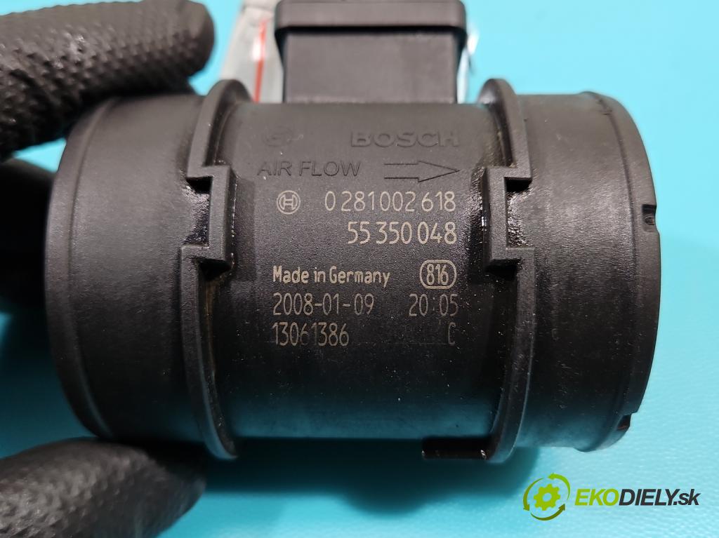 Opel Astra III 2004-2014 1.9 cdti 101 HP manual 74 kW 1910 cm3 5- průtokoměr: 0281002618 (Váha vzduchu)