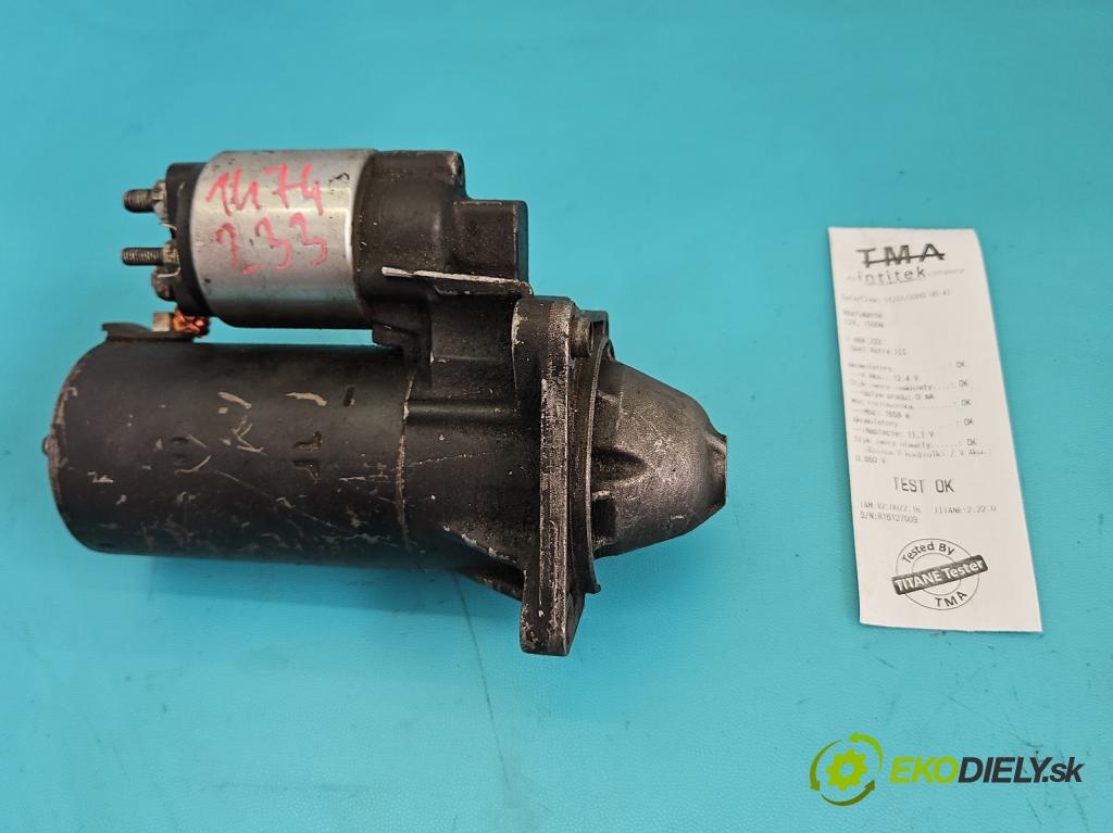 Opel Astra III 2004-2014 1.9 cdti 101 HP manual 74 kW 1910 cm3 5- štartér  (Štartér)