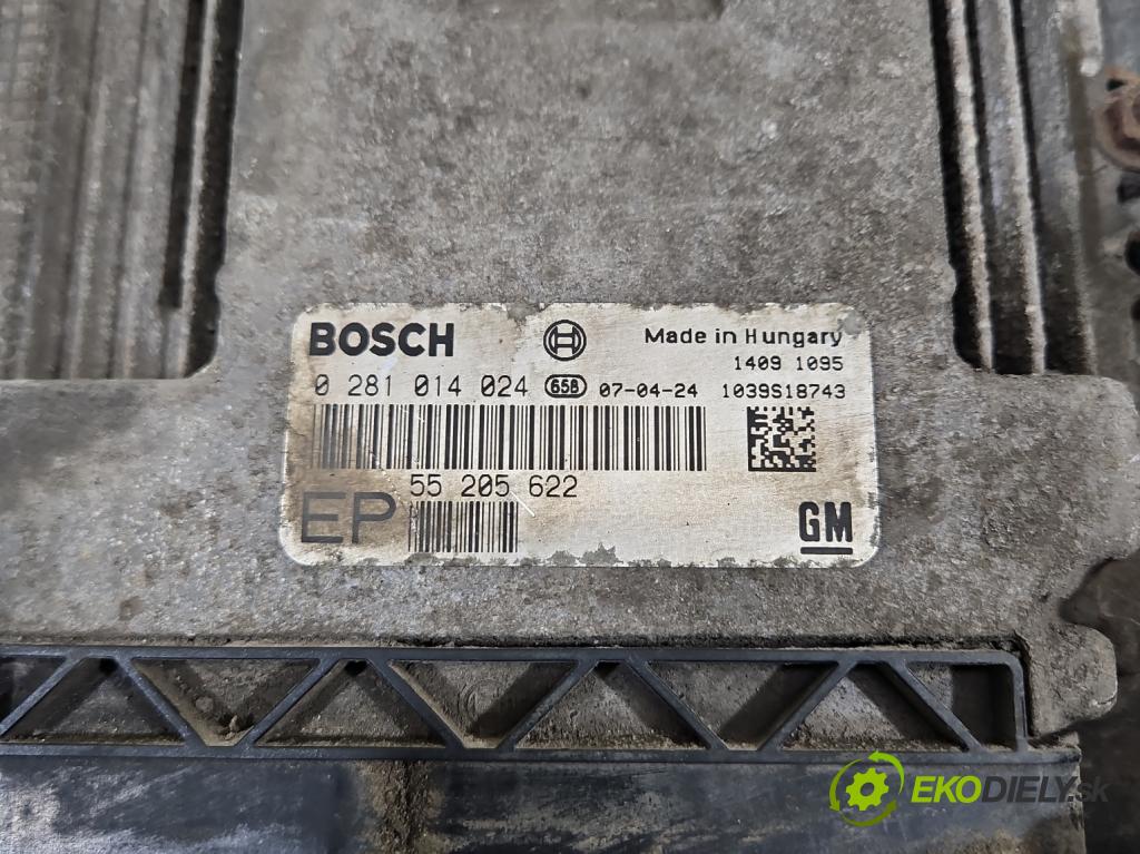 Opel Astra III 2004-2014 1.9 cdti 101 HP manual 74 kW 1910 cm3 5- riadiaca jednotka motora 0281014024
