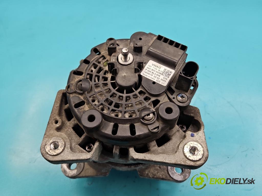 Skoda Citigo 2011-2019 1.0 MPI 75 HP manual 55 kW 999 cm3 3- Alternator 04C903023B (Alternátor)