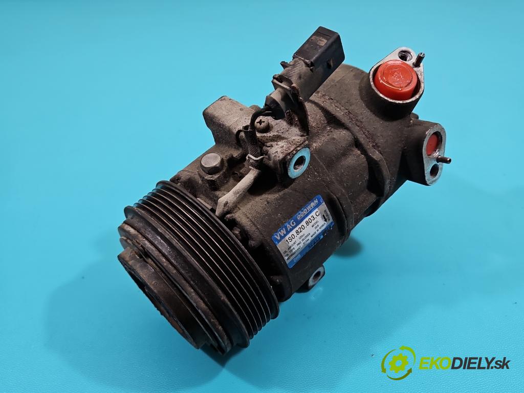 Skoda Citigo 2011-2019 1.0 MPI 75 HP manual 55 kW 999 cm3 3- Kompresor: klimatizácie 1S0820803C (Kompresor klimatizácie)