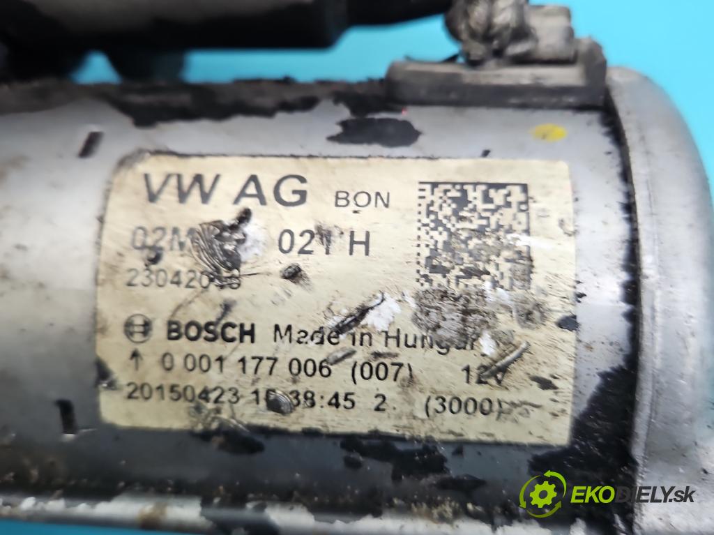 Skoda Citigo 2011-2019 1.0 MPI 75 HP manual 55 kW 999 cm3 3- štartér 02M911021H (Štartér)