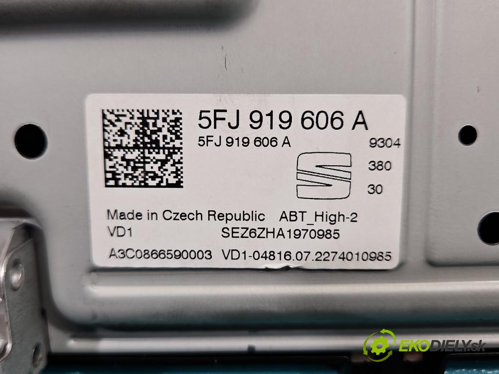 Seat Arona 2017- 1.0 TSI 110 HP manual 81 kW 999 cm3 5- Zobrazit: 5FJ919606A (Prístrojová doska)