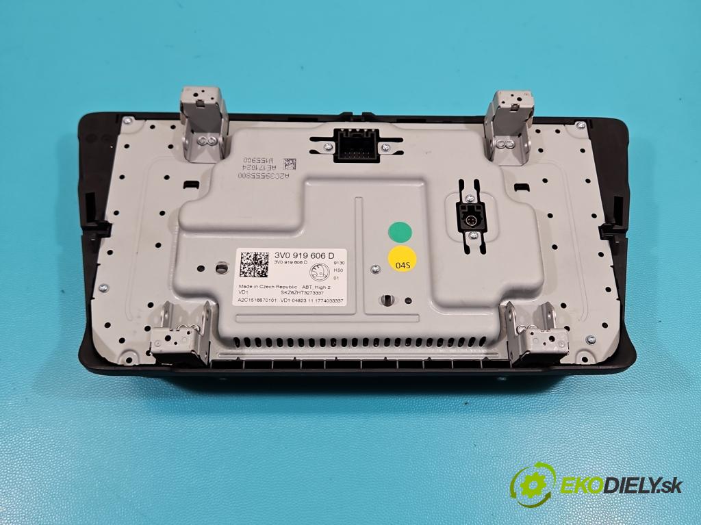 Skoda Superb III 2015-2024 2.0 TDI 190 HP automatic 140 kW 1968 cm3 5- Zobrazit: 3V0919606D (Prístrojová doska)