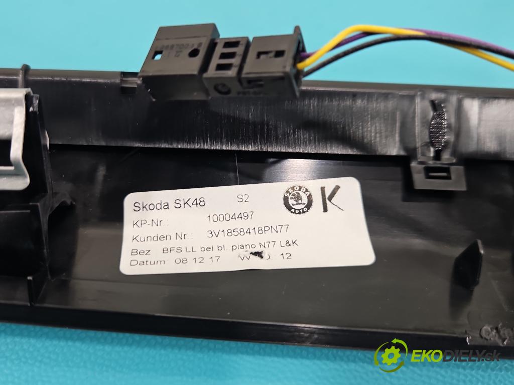 Skoda Superb III 2015-2024 2.0 TDI 190 hp automatic 140 kW 1968 cm3 5- Podsvícení 3V1947193A