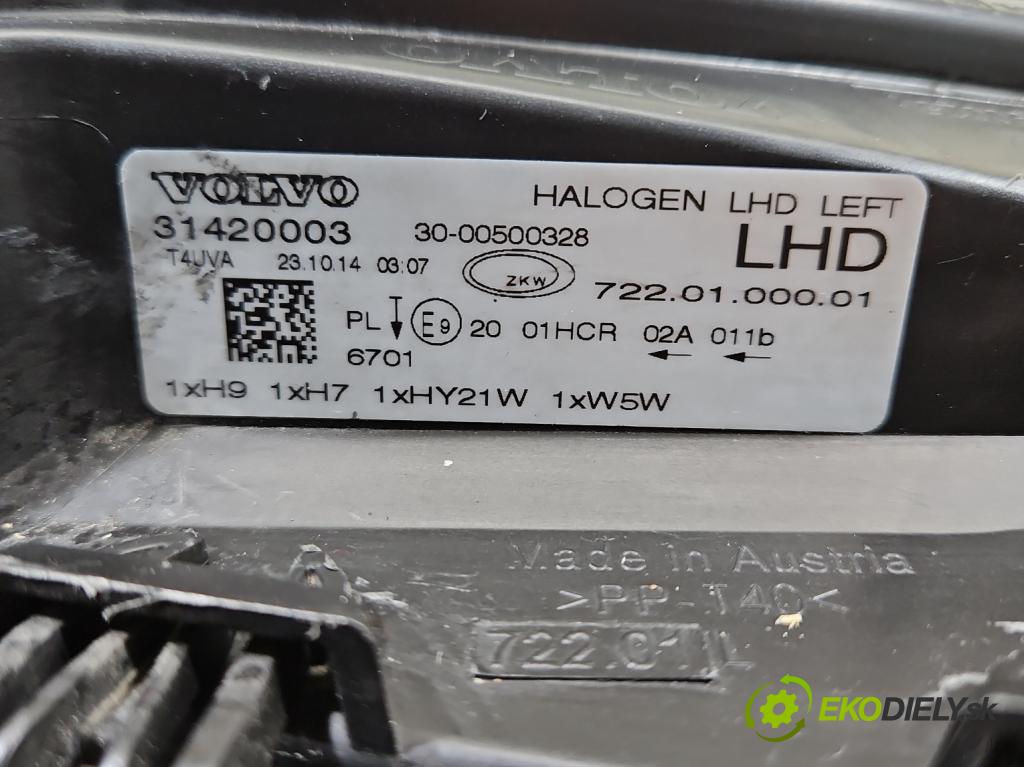 Volvo V40 II 2012-2019 1.6 D2 114 hp manual 84 kW 1560 cm3 5- světlo levý 31420003 (Klika dveří ostatní)