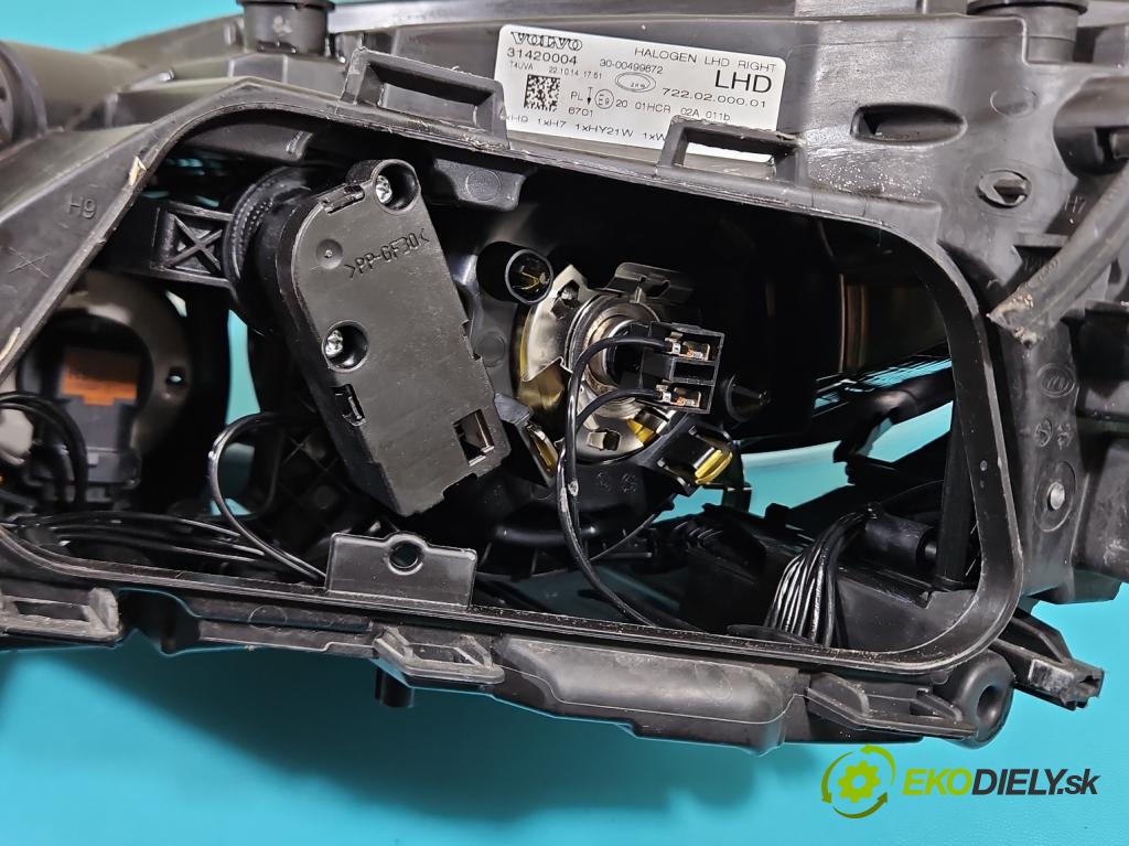 Volvo V40 II 2012-2019 1.6 D2 114 HP manual 84 kW 1560 cm3 5- Reflektor: pravý 31420004 (Svetlo predné pravé)