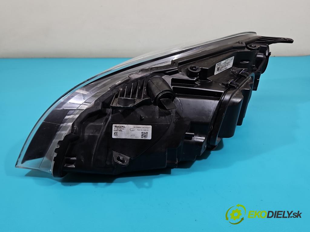Volvo V40 II 2012-2019 1.6 D2 114 HP manual 84 kW 1560 cm3 5- Reflektor: pravý 31420004 (Svetlo predné pravé)