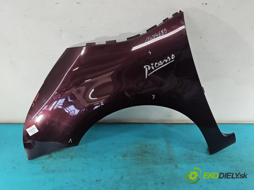 Citroen C4 Picasso I 2006-2013 2.0 hdi 136hp automatic 100 kW 1997 cm3 5- blatnik přední levý  (Levý přední blatník)
