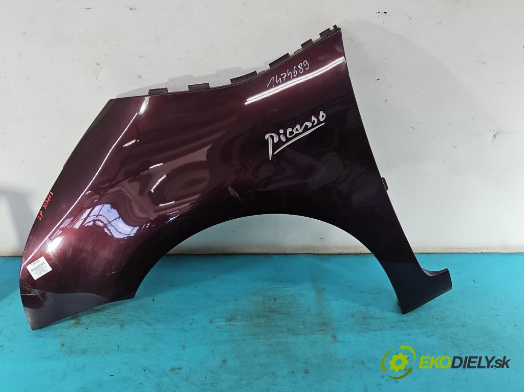 Citroen C4 Picasso I 2006-2013 2.0 hdi 136hp automatic 100 kW 1997 cm3 5- blatnik přední levý  (Levý přední blatník)