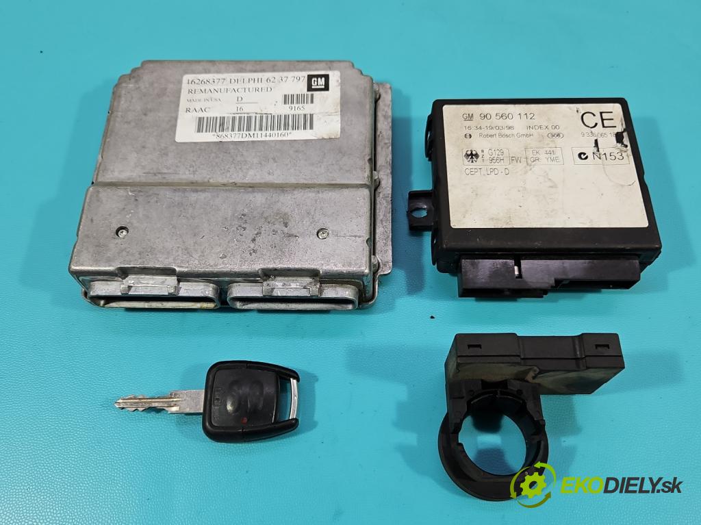 Opel Astra II 1998-2009 1.6 75 HP manual 55 kW 1598 cm3 5- riadiaca jednotka motora 16268377