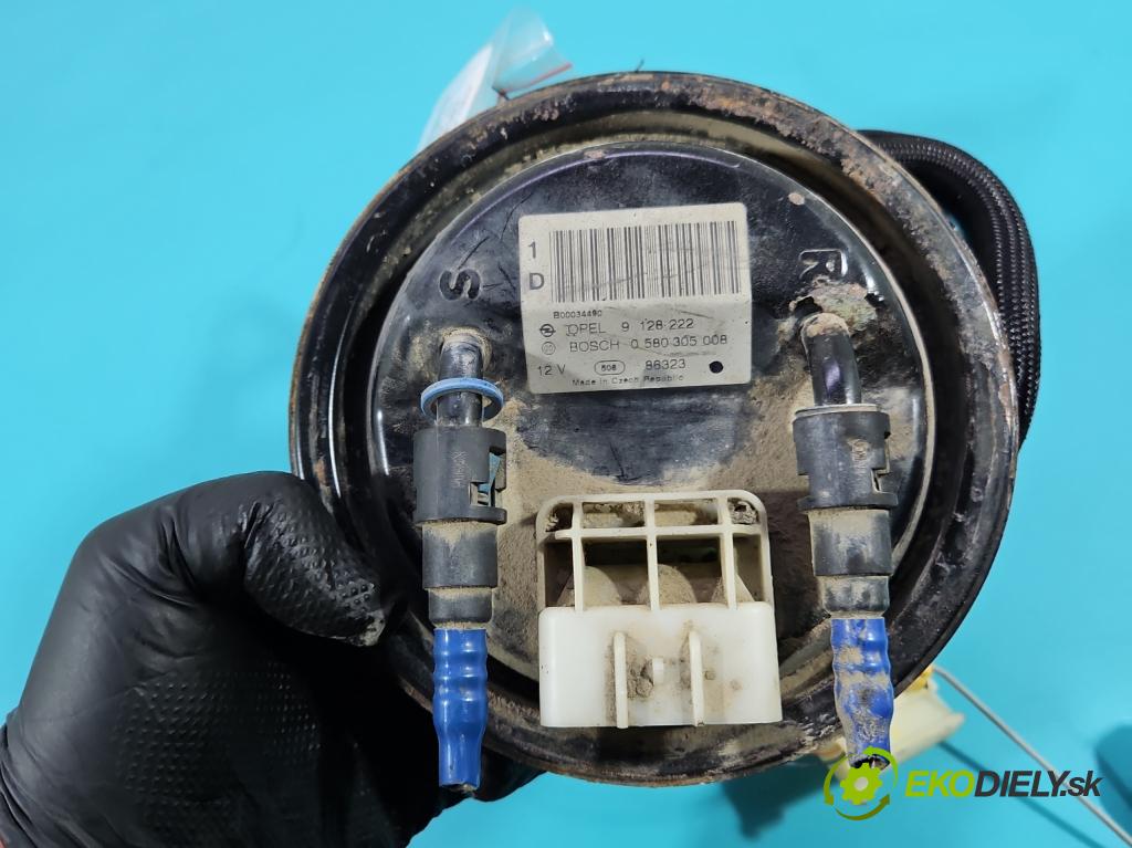 Opel Astra II 1998-2009 1.6 75 hp manual 55 kW 1598 cm3 5- čerpadlo paliva 0580305008