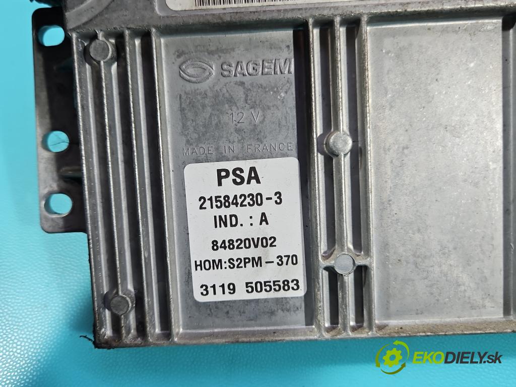 Citroen C3 I 2002-2009 1.4 8V 73 HP manual 54 kW 1360 cm3 5- riadiaca jednotka motora 9650825280