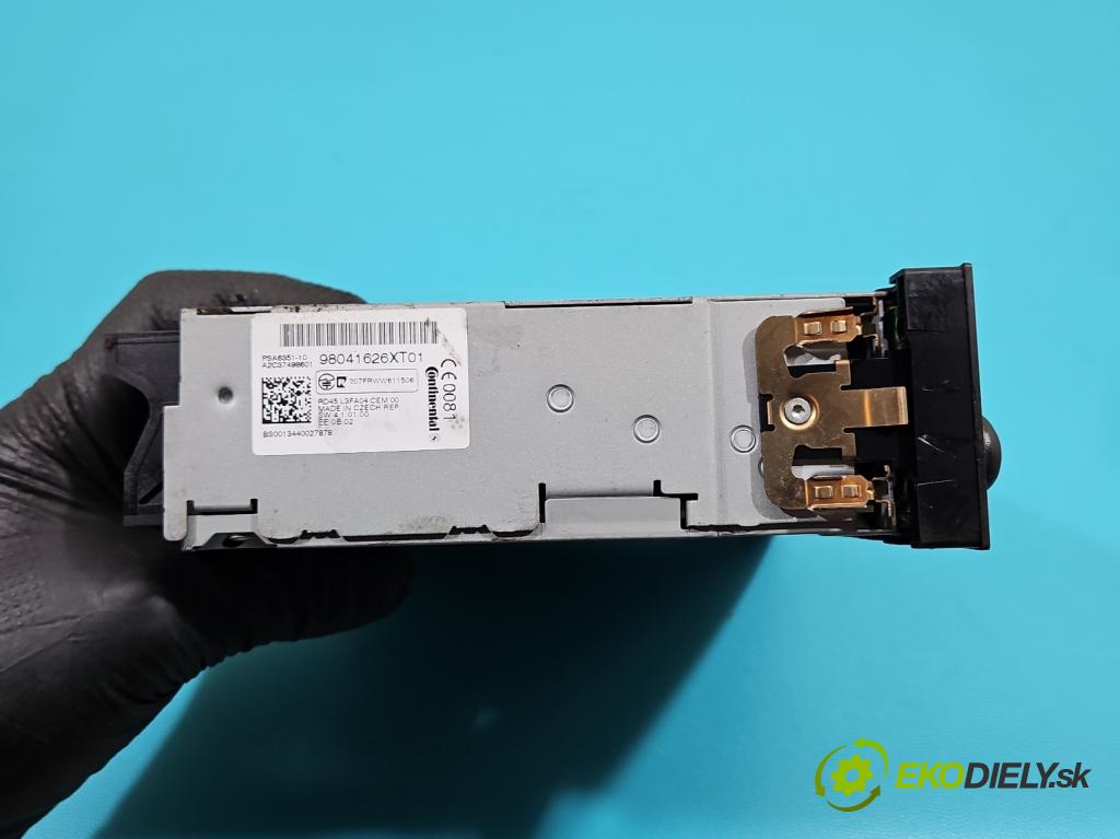 Toyota Proace I 2013-2016 2.0 D4D 128 HP manual 94 kW 1997 cm3 5- Radio originál 98041626XT
