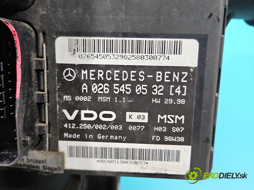 Mercedes A W168 1997-2004 1.6 102 HP manual 75 kW 1598 cm3 5- riadiaca jednotka motora A1661402100