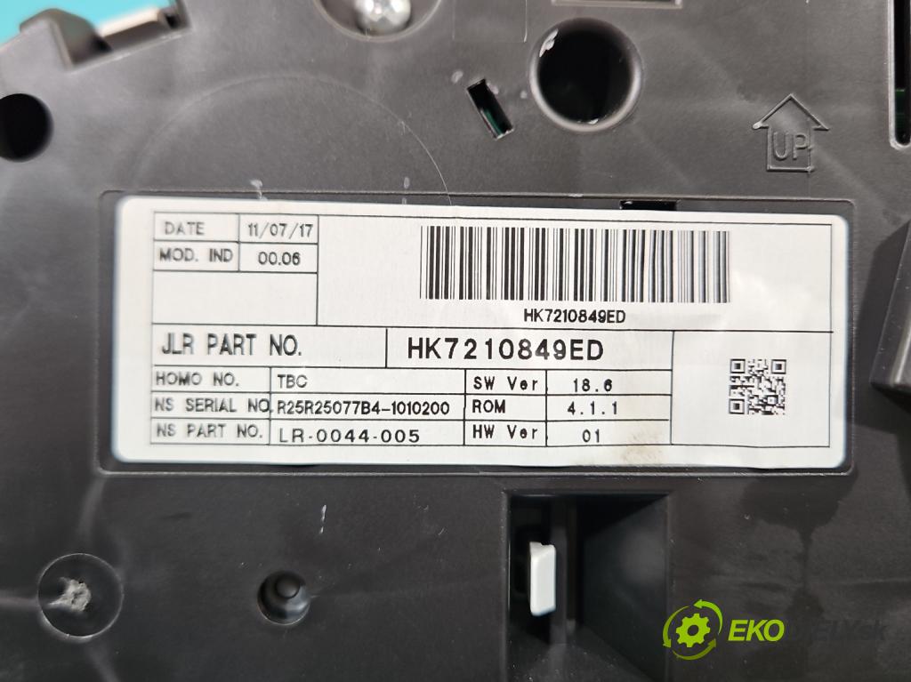 Land rover Discovery Sport 2014-2019 L550 2.0 Td 179KM automatic 132 kW 1999 cm3 5- prístrojovka/ budíky HK7210849ED (Prístrojová doska)