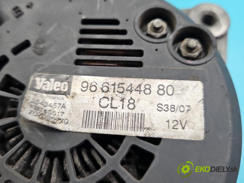 Citroen C4 Picasso I 2006-2013 2.0 hdi 136 HP automatic 100 kW 1997 cm3 5- Alternator 9661544880 (Alternátor)