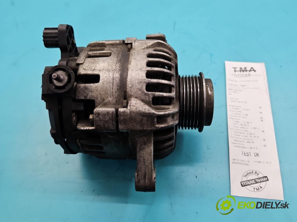 Toyota Yaris II 2005-2011 1.4 D4D 90 HP manual 66 kW 1364 cm3 5- Alternator 27060-0N011 (Alternátor)