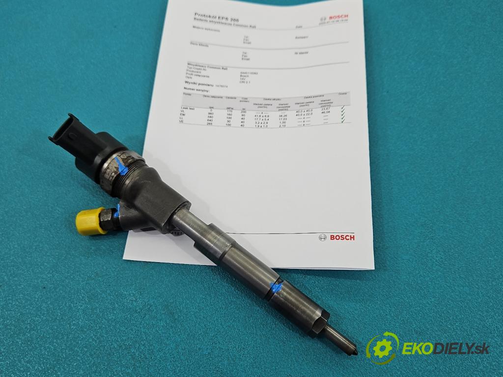 Toyota Yaris II 2005-2011 1.4 D4D 90 HP manual 66 kW 1364 cm3 5- vstrek 0445110262 (Vstrekovač paliva)