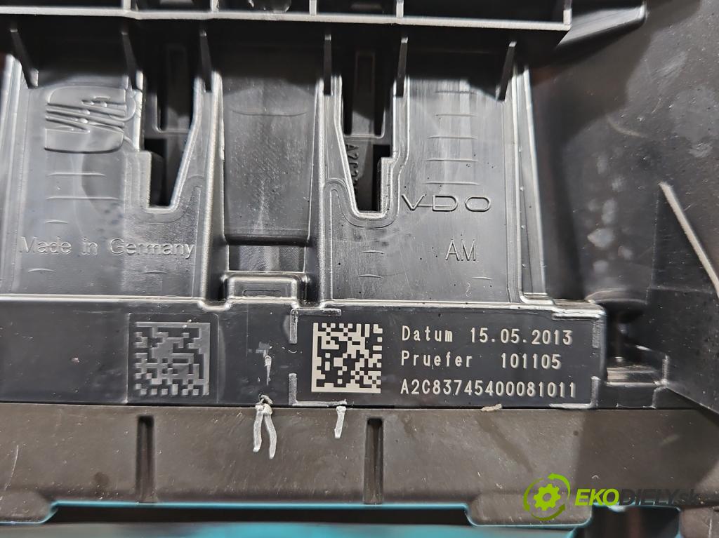 Seat Leon III 2012-2020 1.8 TSI 179KM automatic 132 kW 1798 cm3 5- prístrojovka/ budíky 5F0920871 (Prístrojová doska)