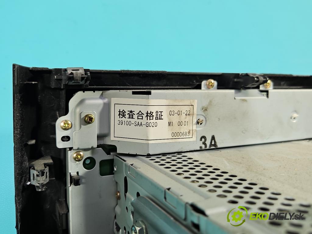Honda Jazz II 2002-2008 1.3 83 HP manual 61 kW 1339 cm3 5- Radio originál 39175-SAA-G010-M1