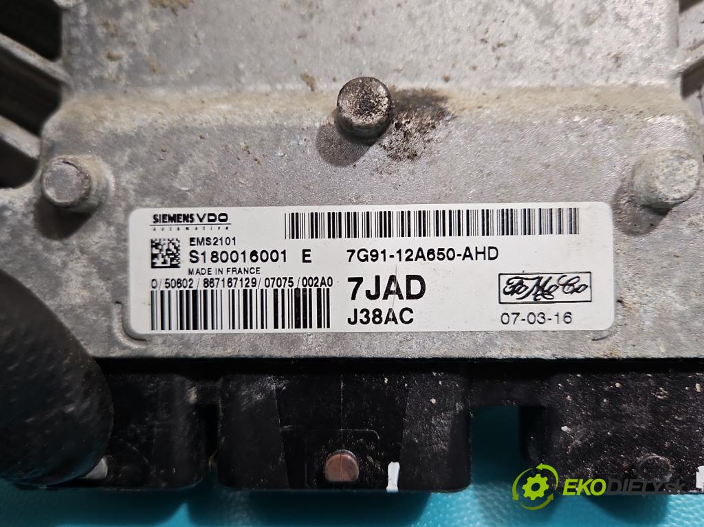 Ford Mondeo Mk4 2007-2014 1.6 16V 125 HP manual 92 kW 1596 cm3 5- riadiaca jednotka motora 7G91-12A650-AHD