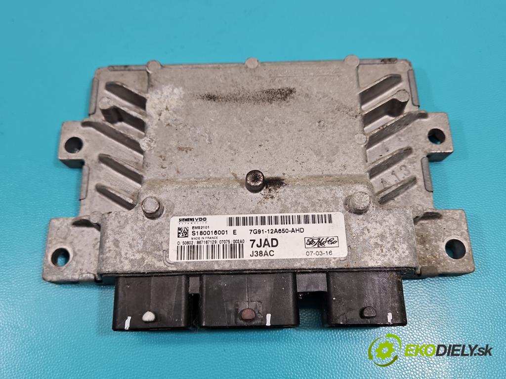 Ford Mondeo Mk4 2007-2014 1.6 16V 125 HP manual 92 kW 1596 cm3 5- riadiaca jednotka motora 7G91-12A650-AHD