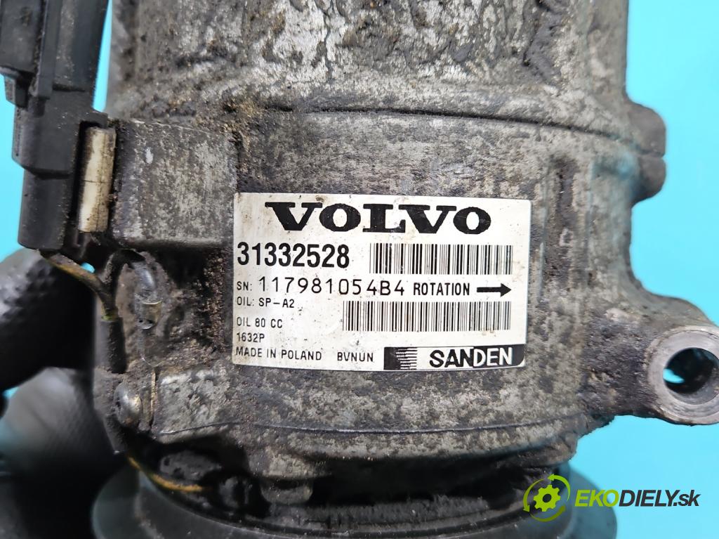 Volvo V60 I 2010-2018 2.0 D4 181KM manual 133 kW 1969 cm3 5- Kompresor: klimatizácie 31332528 (Kompresor klimatizácie)