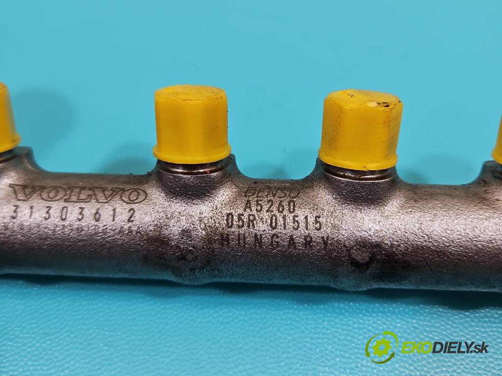 Volvo V60 I 2010-2018 2.0 D4 181KM manual 133 kW 1969 cm3 5- lišta vstrekovacia 31303612 (Vstrekovacia lišta)