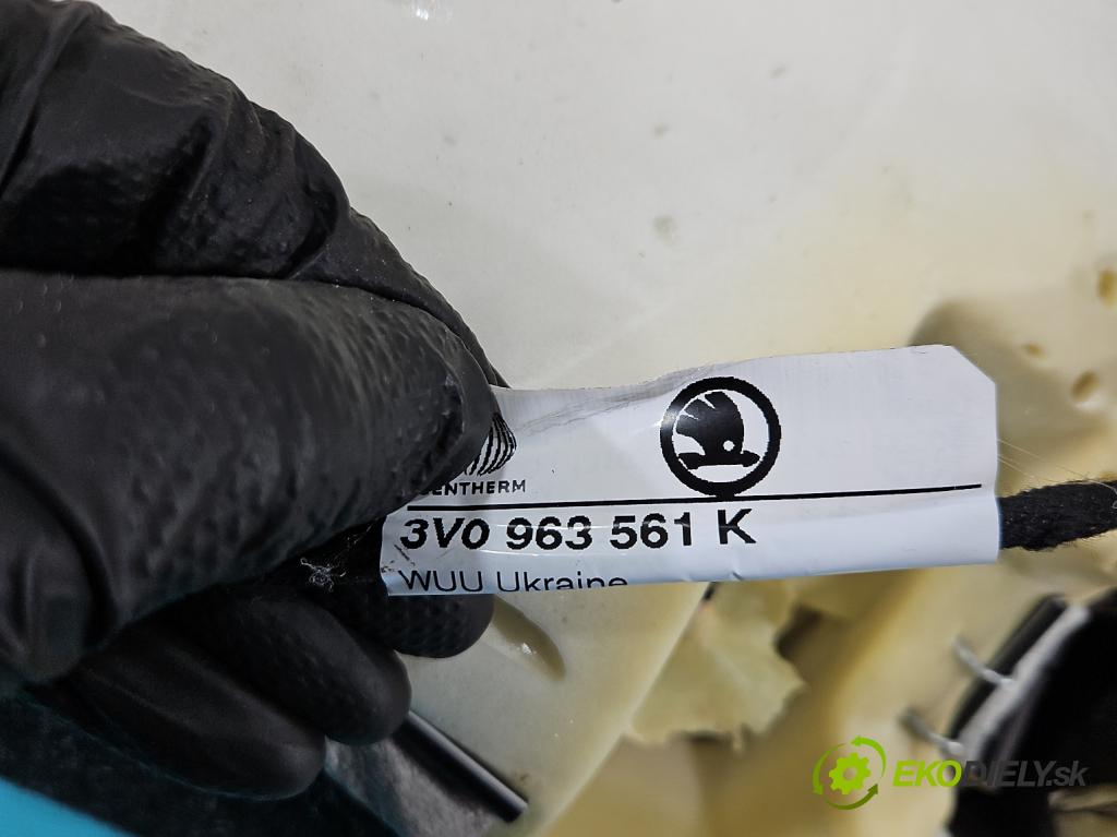 Skoda Superb III 2015-2024 2.0 TDI 190 HP automatic 140 kW 1968 cm3 5- Pohovka: zadné 3V0963561K (Sedadlo)