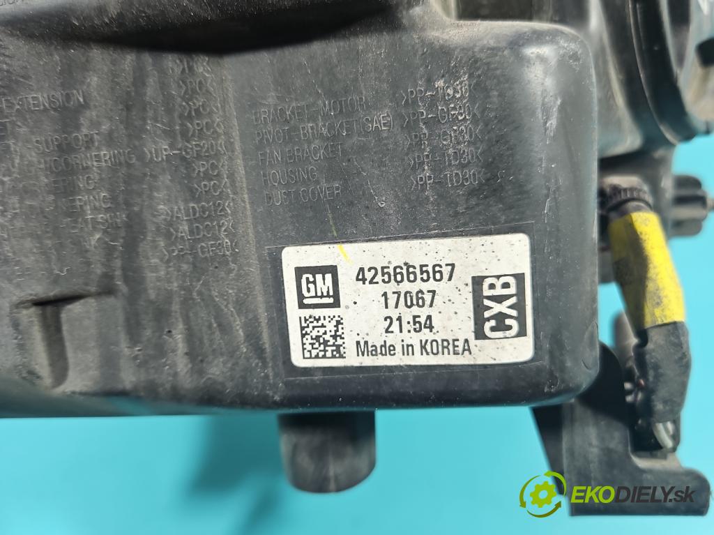 Opel Mokka A 2012-2019 1.6 cdti 136 HP automatic 100 kW 1598 cm3 5- Reflektor: pravý 42566567 (Svetlo predné pravé)