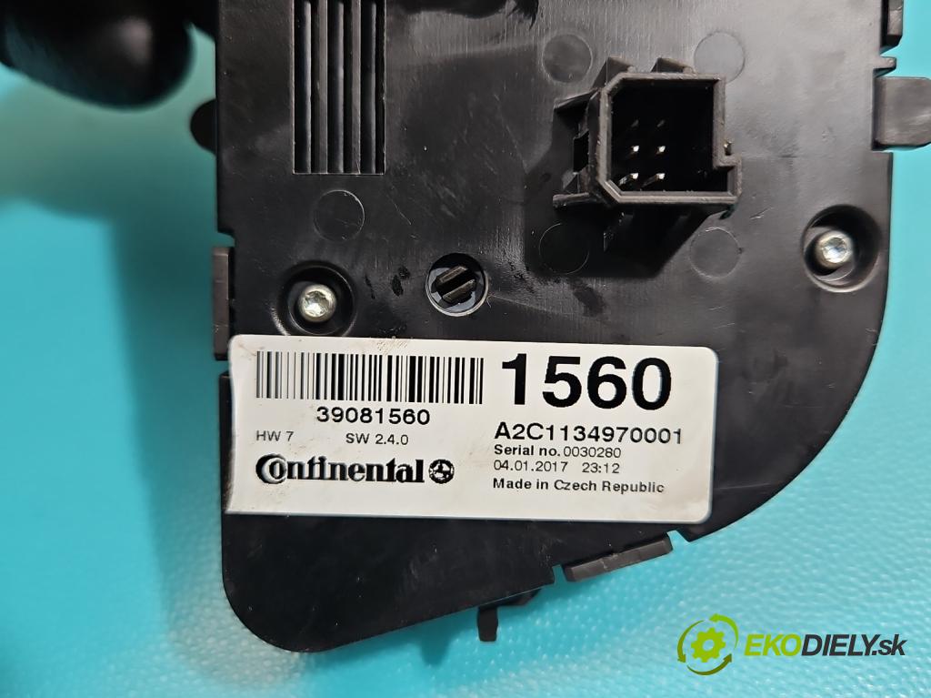 Opel Mokka A 2012-2019 1.6 cdti 136 HP automatic 100 kW 1598 cm3 5- panel kúrenia A2C1134970001