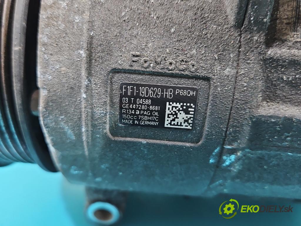 Ford Focus Mk3 2010-2018 1.5 tdci 120 HP manual 88 kW 1499 cm3 5- Kompresor: klimatizácie F1F1-19D629-HB (Kompresor klimatizácie)