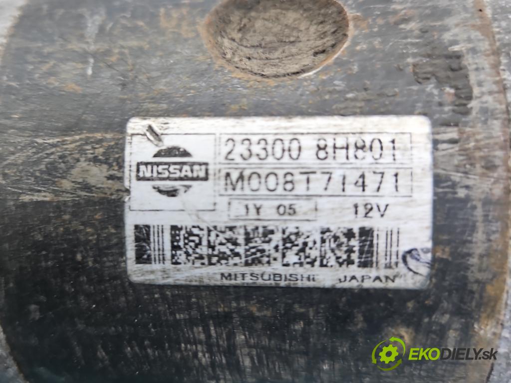 Nissan Primera P12 2001-2007 2.2 dci 126 HP manual 93 kW 2184 cm3 4- štartér 233008H801 (Štartér)