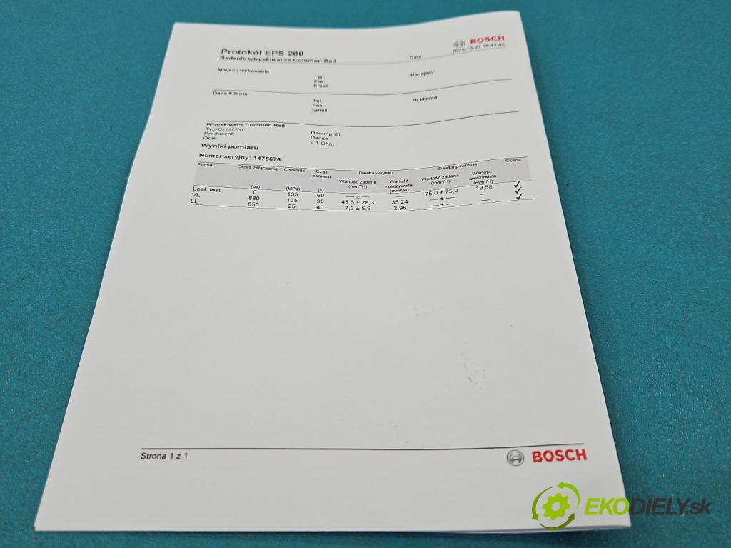 Nissan Primera P12 2001-2007 2.2 dci 126 HP manual 93 kW 2184 cm3 4- vstrek 16600AU600 (Vstrekovač paliva)