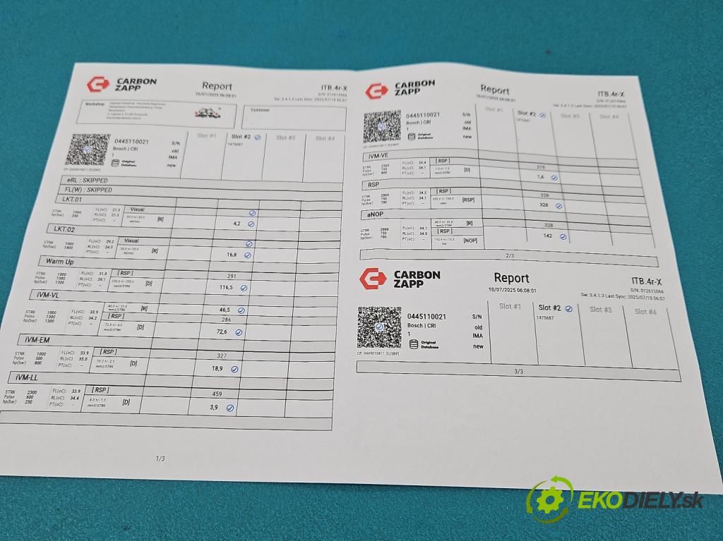 Renault Scenic I 1996-2003 1.9 dci 102 HP manual 75 kW 1870 cm3 5- vstrek 0445110021 (Vstrekovač paliva)