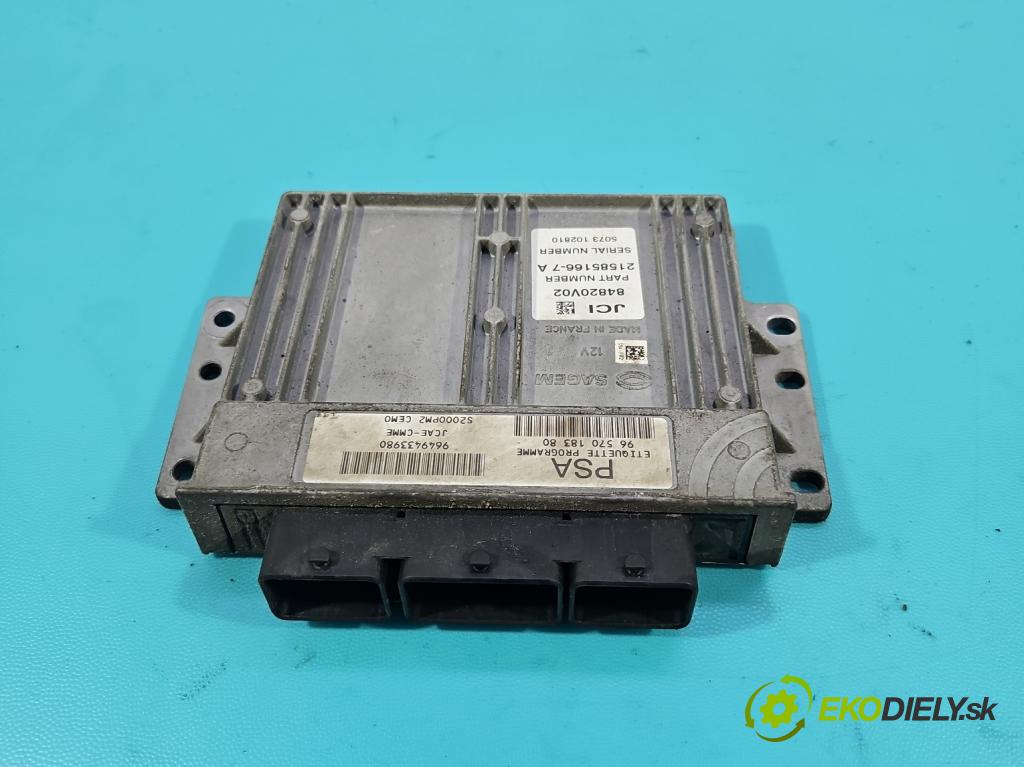 Citroen C2 1.4 8V 73 HP manual 54 kW 1360 cm3 3- riadiaca jednotka motora 9649433980