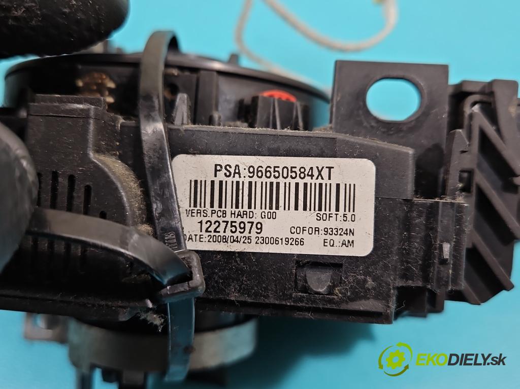 Fiat Scudo II 2006-2016 2.0 jtd 136 HP manual 100 kW 1997 cm3 5- prepínač komplex: 96650584XT (Prepínacie páčky pod volantom)