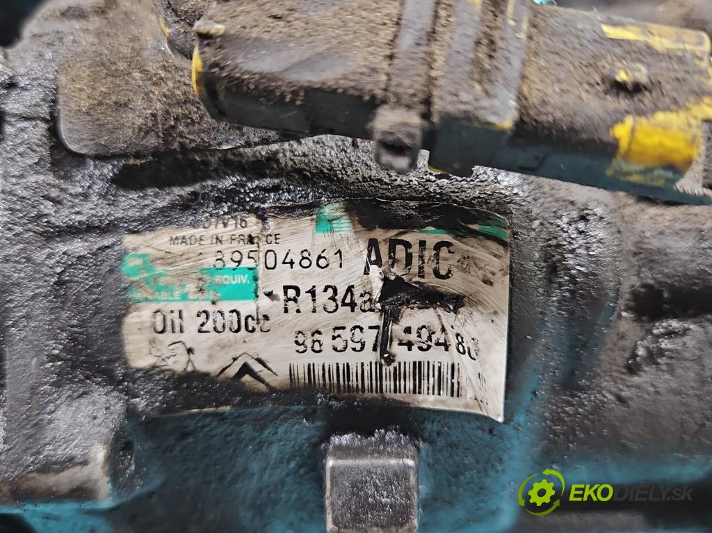 Fiat Scudo II 2006-2016 2.0 jtd 136 HP manual 100 kW 1997 cm3 5- Kompresor: klimatizácie 9659749480 (Kompresor klimatizácie)